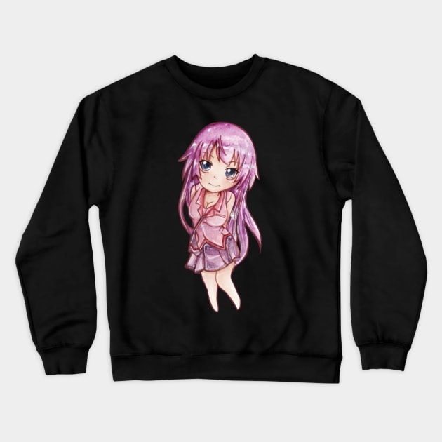 Senjougahara Hitagi Crewneck Sweatshirt by monicaasella